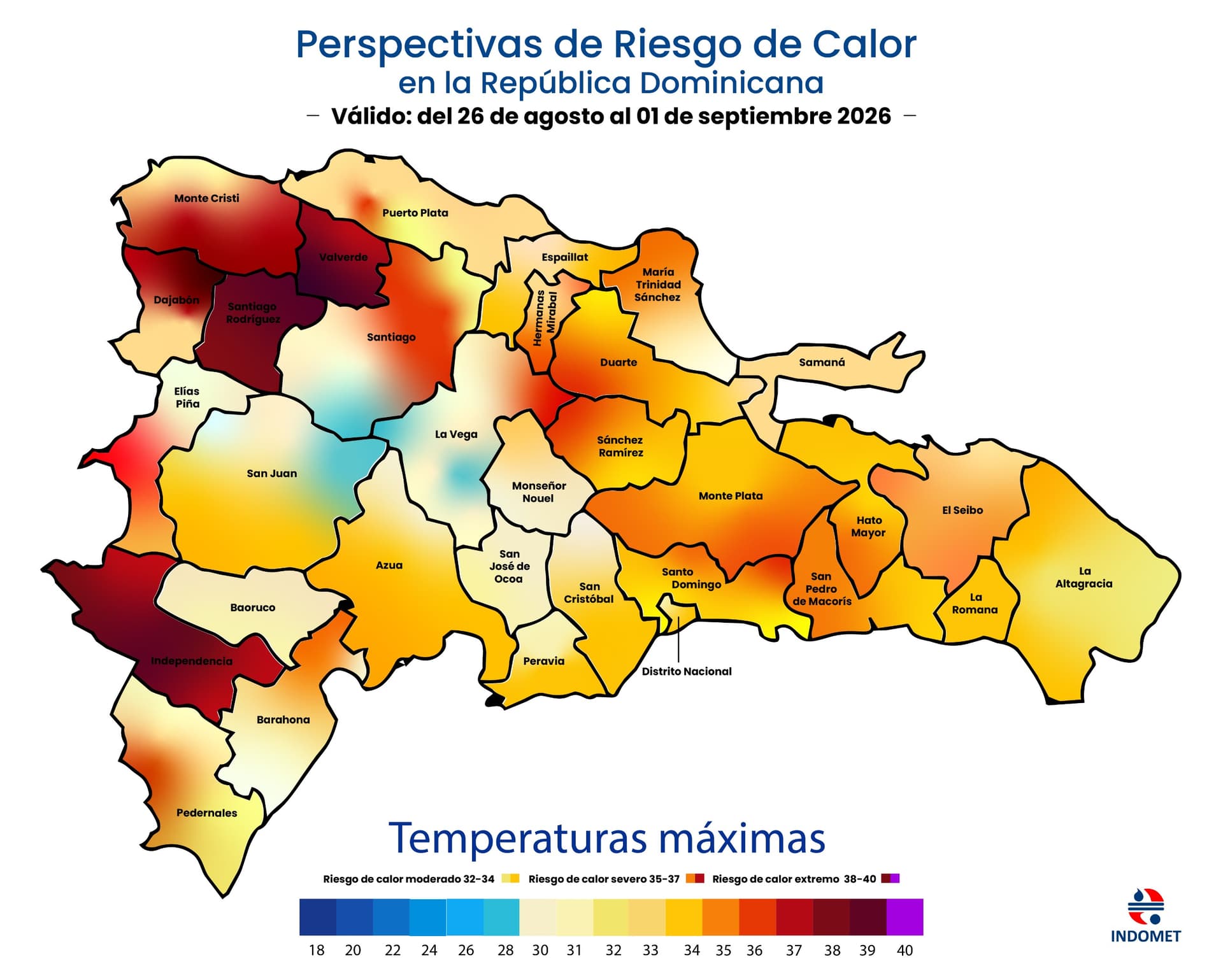 Advierten sobre temperaturas de hasta 39 °C y calor extremo