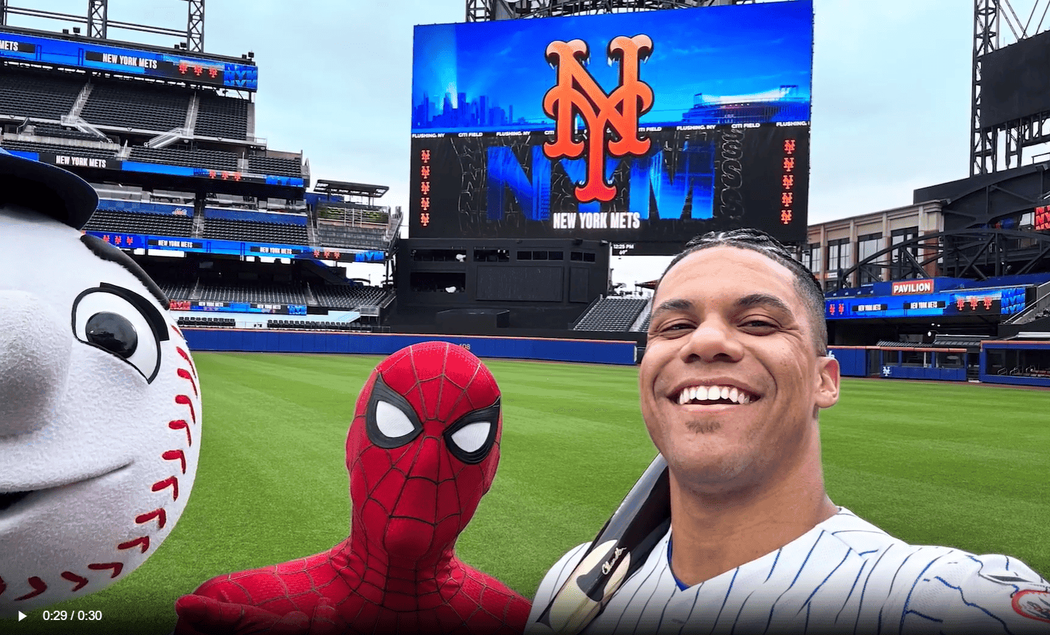 Juan Soto se suma al universo de Spider-Man por estreno en Nueva York