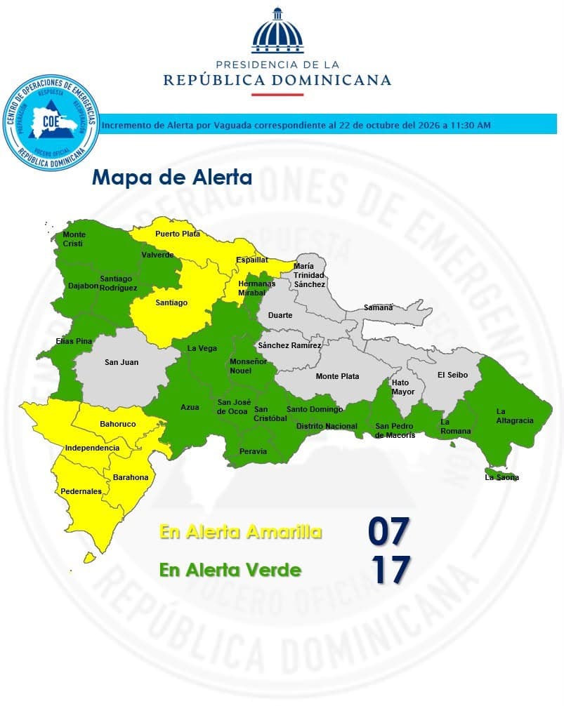 Siete provincias en alerta amarilla y 17 en verde; lluvias han afectado 150 viviendas en Santiago