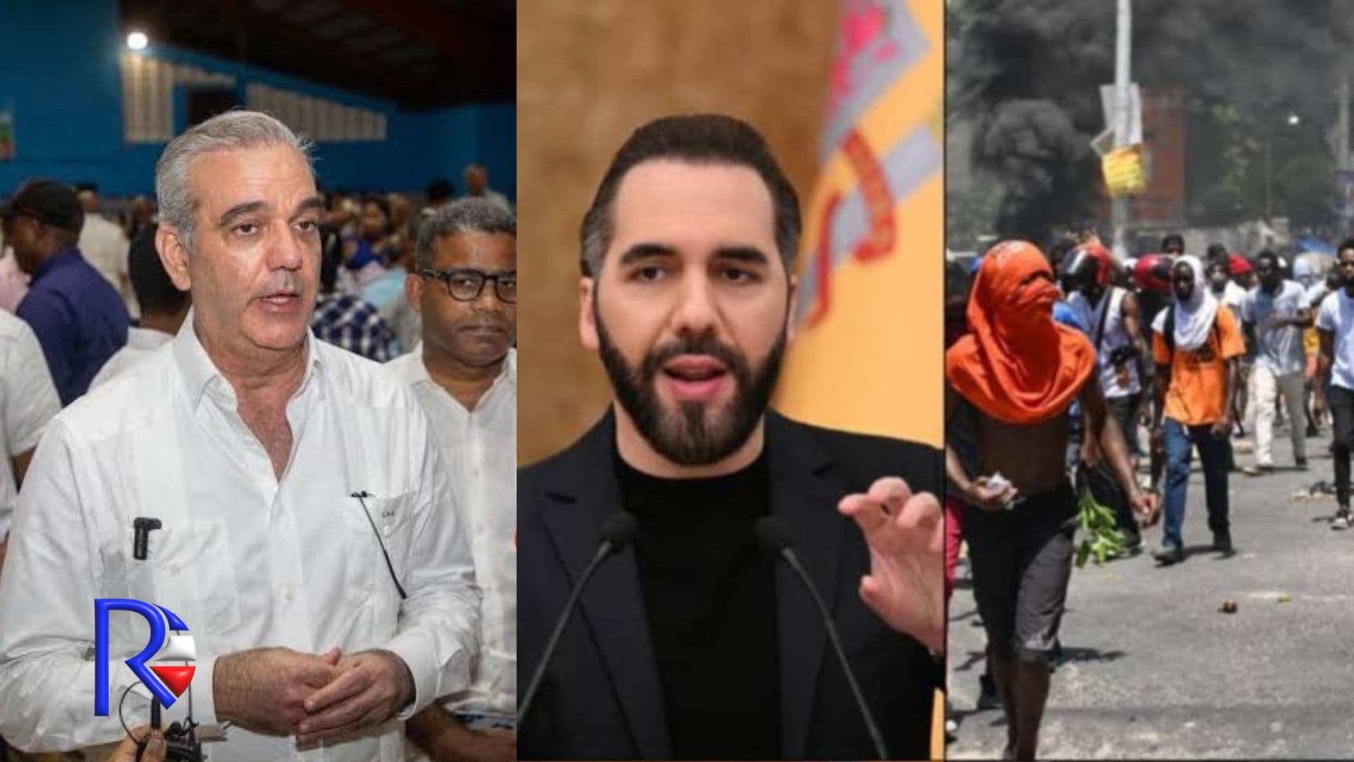 Abinader habla con Bukele de apoyo logístico a operación militar en Haití; lanza advertencia a pandilleros